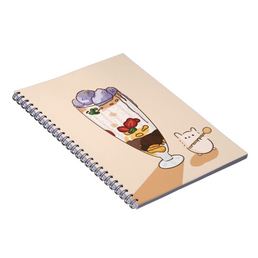 Kawaii Halo Halo Filipino-Notebook Notizblock (Rechte Seite)