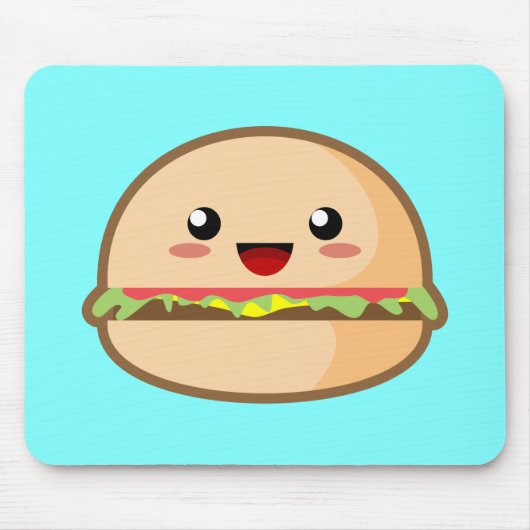 Kawaii Hamburger Mousepad (Vorne)