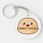 Kawaii Hamburger Schlüsselanhänger (Vorderseite)