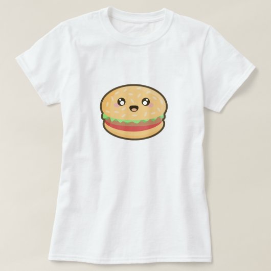 Kawaii Hamburger T-Shirt (Design vorne)