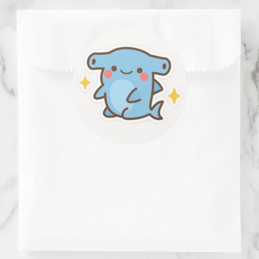 Kawaii Hammerhead Shark Sticker (Tasche)