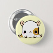Kawaii Hampster (Sie ändern den Hintergrund!) Button (Vorne & Hinten)