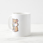 Kawaii Hamster Eistee 🐹🍋 – Erfrischend und süß Kaffeetasse (Vorderseite Links)