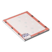 Kawaii Hamster & Hearts Notepad Notizblock (angewinkelt)