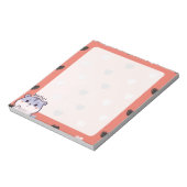 Kawaii Hamster & Hearts Notepad Notizblock (Rotiert)