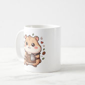 Kawaii Hamster Kaffeetasse Charakter (Vorderseite Links)