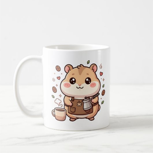 Kawaii Hamster Kaffeetasse Charakter (Links)