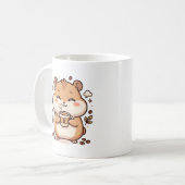 Kawaii Hamster Kaffeetasse Clipart (Vorderseite Links)