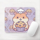 Kawaii Hamster Muffin Mouse Pad Mousepad (Mit Mouse)