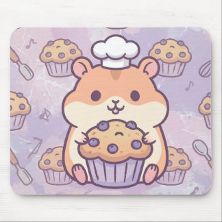 Kawaii Hamster Muffin Mouse Pad Mousepad