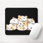 Kawaii Hamster-Stapel-Mausunterlage Mousepad (Mit Mouse)