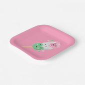 Kawaii Hanami Dango Pappteller (Gewinkelt)