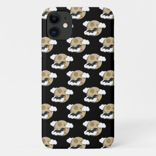 Kawaii Happy Bat Flying auf Vollmond-Muster Case-Mate iPhone Hülle