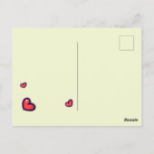 Kawaii Happy Birthday Card Postkarte (Rückseite)