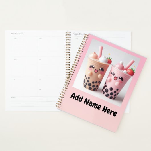 KAwaii Happy Boba Tea Planner Planer (Anzeige)