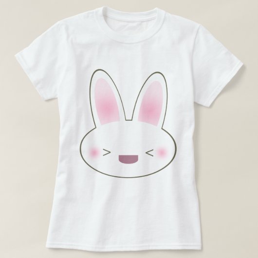 KAWAII HAPPY BUNNY T-Shirt (Design vorne)