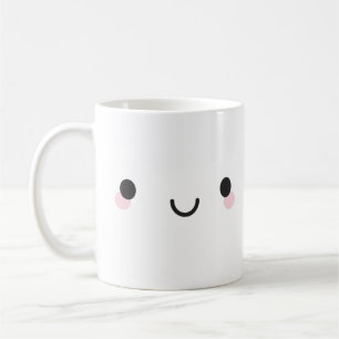 Kawaii Happy Face Kaffeetasse
