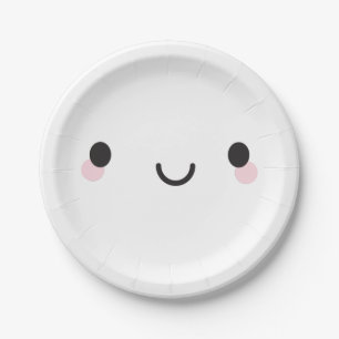 Kawaii Happy Face Pappteller