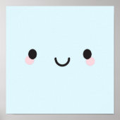 Kawaii Happy Face Poster (Vorne)