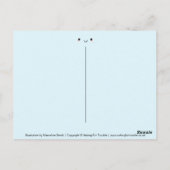 Kawaii Happy Face Postkarte (Rückseite)