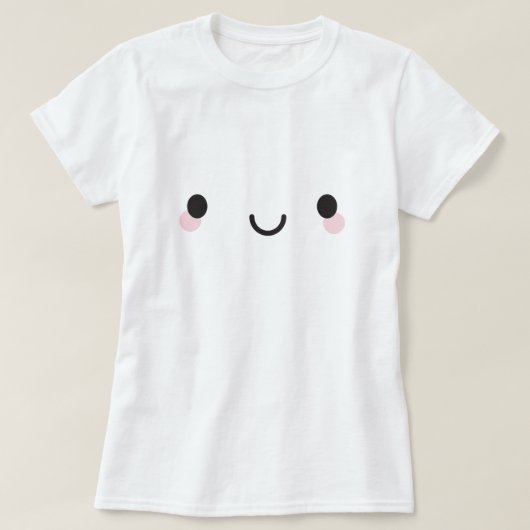Kawaii Happy Face T-Shirt (Design vorne)