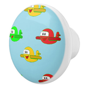 Kawaii-Happy-Flugzeuge Keramikknauf