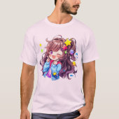 Kawaii Happy Loli Star Girl T-Shirt (Vorderseite)