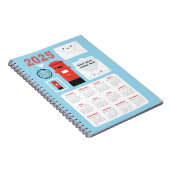 Kawaii Happy Mail 2025 Kalender Notizblock (Rechte Seite)