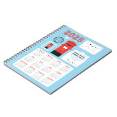 Kawaii Happy Mail 2025 Kalender Notizblock (Linke Seite)