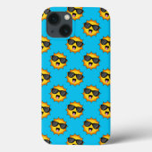 Kawaii Happy Sun mit Sonnenbrille Case-Mate iPhone Hülle (Rückseite)