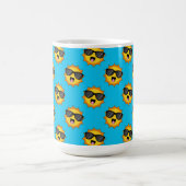 Kawaii Happy Sun mit Sonnenbrille Kaffeetasse (Mittel)