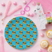 Kawaii Happy Sun mit Sonnenbrille Pappteller (Party)