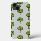 Kawaii Happy Winking Apple Tree Case-Mate iPhone Hülle (Rückseite)