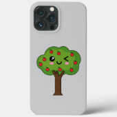 Kawaii Happy Winking Apple Tree Case-Mate iPhone Hülle (Rückseite)