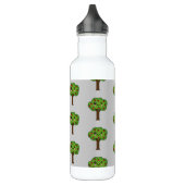 Kawaii Happy Winking Apple Tree Edelstahlflasche (Links)