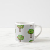 Kawaii Happy Winking Apple Tree Espressotasse (Rechts)