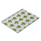 Kawaii Happy Winking Apple Tree Notizblock (Linke Seite)