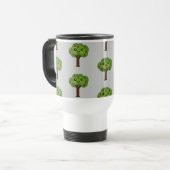 Kawaii Happy Winking Apple Tree Reisebecher (Vorderseite Links)