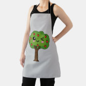 Kawaii Happy Winking Apple Tree Schürze (InSitu)
