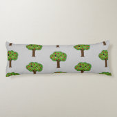 Kawaii Happy Winking Apple Tree Seitenschläferkissen (Rückseite)