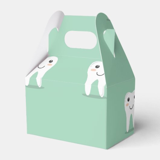 Kawaii Happy Zahn Geschenkschachtel (Rückseite)