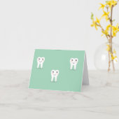 Kawaii Happy Zahn Karte (Gelbe Blume)