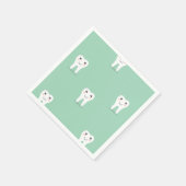 Kawaii Happy Zahn Serviette (Ecke)