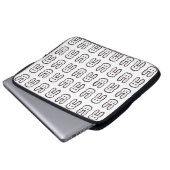 Kawaii Häschen-Druck Laptopschutzhülle (Vorne Knopf)