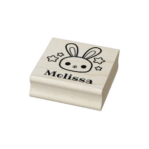 Kawaii Häschen-Kaninchen-GummiBriefmarke mit Ihre Gummistempel