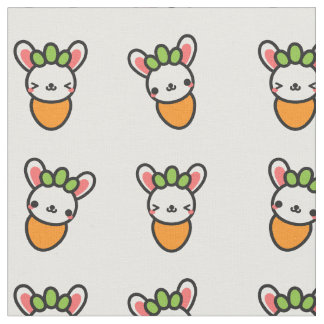 Kawaii Häschen-Karotte Stoff