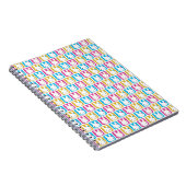 Kawaii Häschen-Quadrate Notizblock (Rechte Seite)