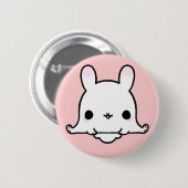Kawaii Häschen (Sie ändern den Hintergrund!) Button (Vorne & Hinten)