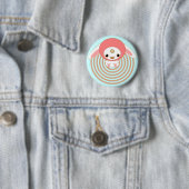 kawaii Häschenrosa Button (Beispiel)
