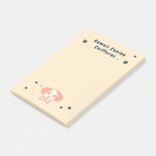 Kawaii-Haustier Post-it Klebezettel (angewinkelt)